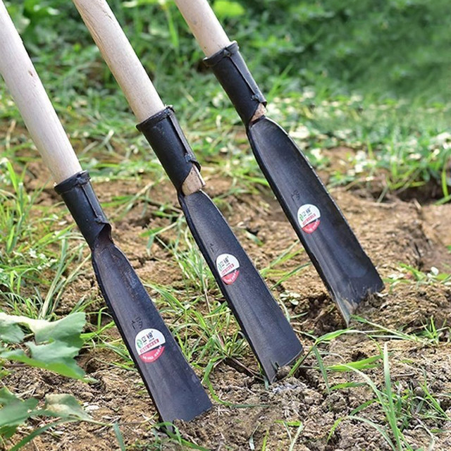 SEWOART Lot De 2 Pelles De Jardin En Métal - Pour Transplantation, Désherbage, Pot De Fleurs - Manche En Bois