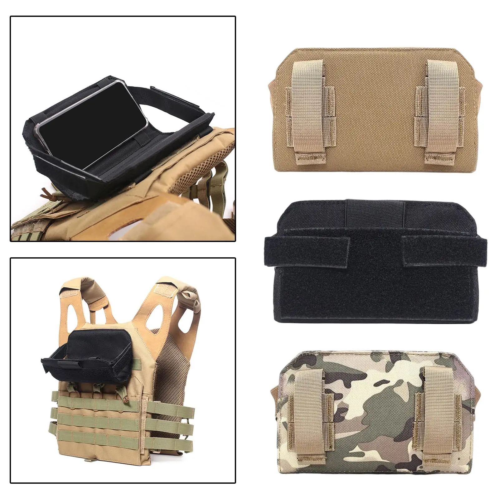 Chest Sundries Bag Map Bag Molle Quick Release Molle Bag Holster Shoulder Strap Pouch Admin Pouch for Hunting Shooting