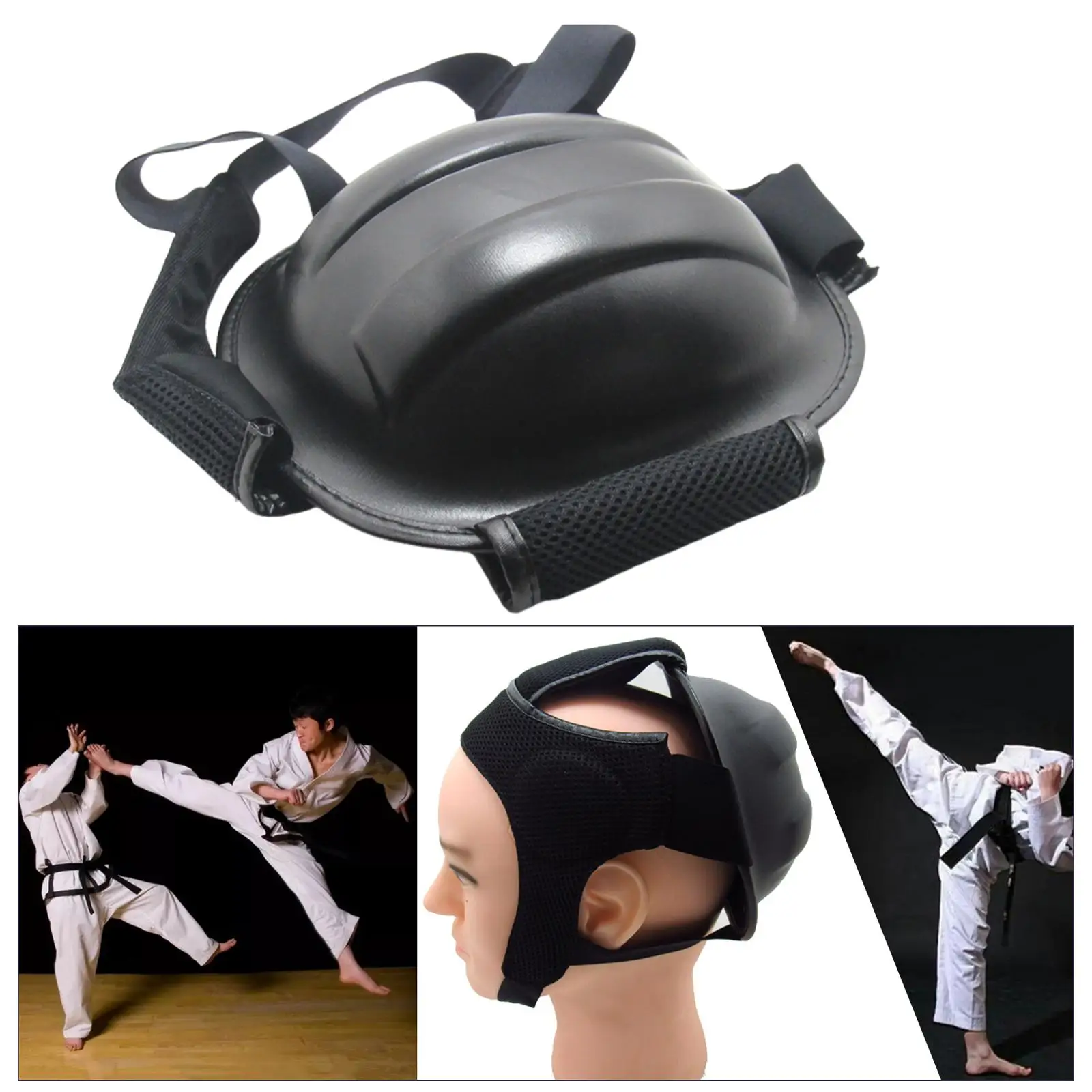 Boxing Headgear Unisex Adults Head Back Coverage Padded Cover Protective Guard for Rugby Wrestling Sparring Mma Taekwondo