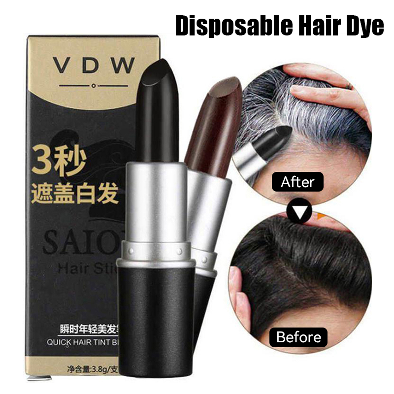 Best of One-Time Hair Dye Instant Gray Root Coverage Hair Color Modify Cream Stick Temporary Cover Up White Hair Colour Dye 3.8g Reviews & Tips