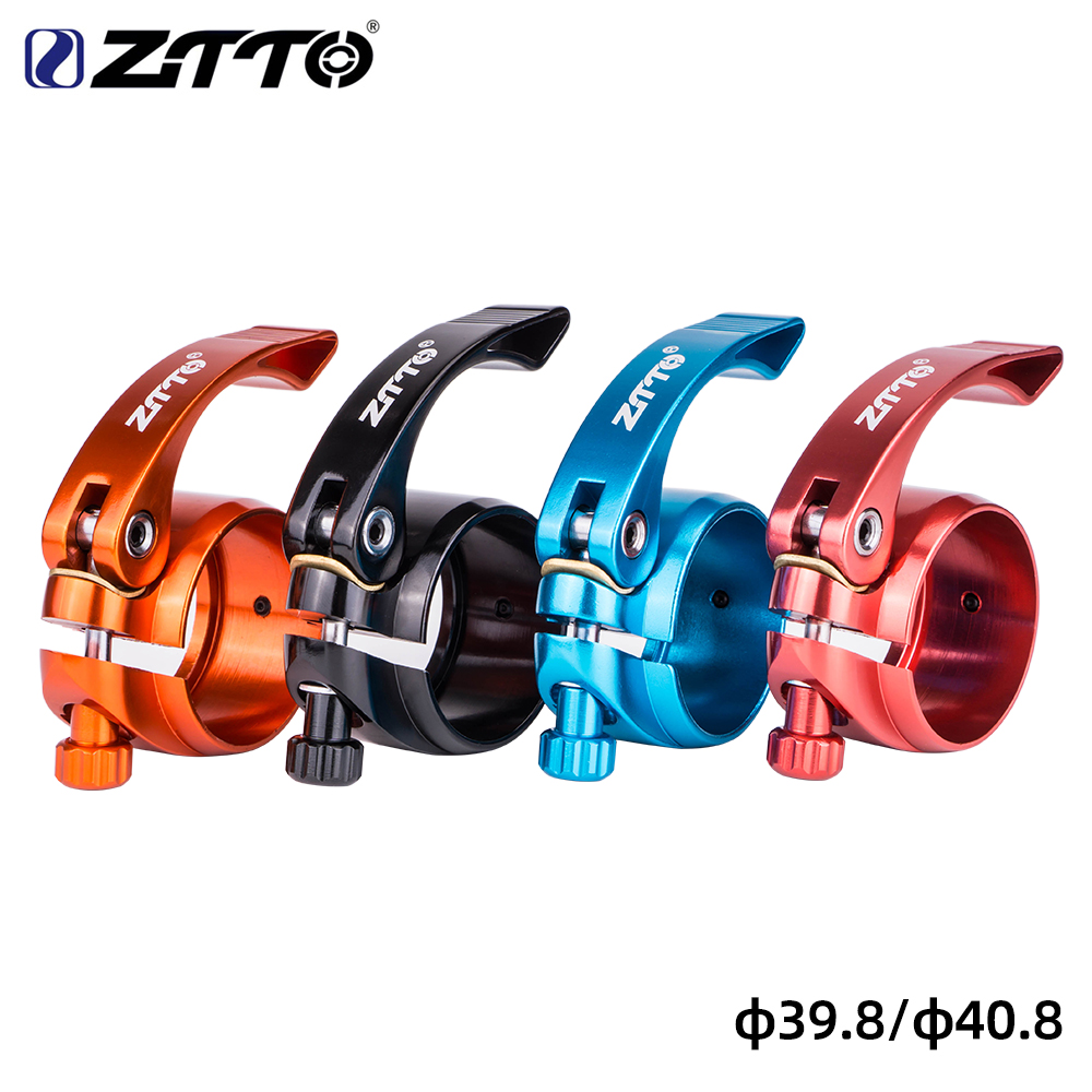 ZTTO MTB Faltrad Sattelstütze Klemme Schnellverschluss Ultraleicht Fahrrad Sitzrohr Halterung 39,8 40,8mm Für 33,9mm – Detail 2