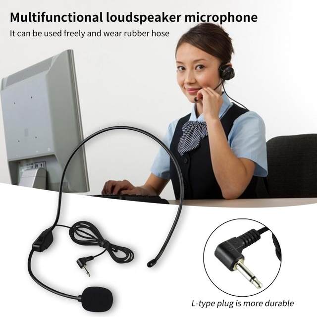 Micro Casque-serretête Avec Micro - Portable Et Compatible Smartphone - Pour Conférences Et Chant