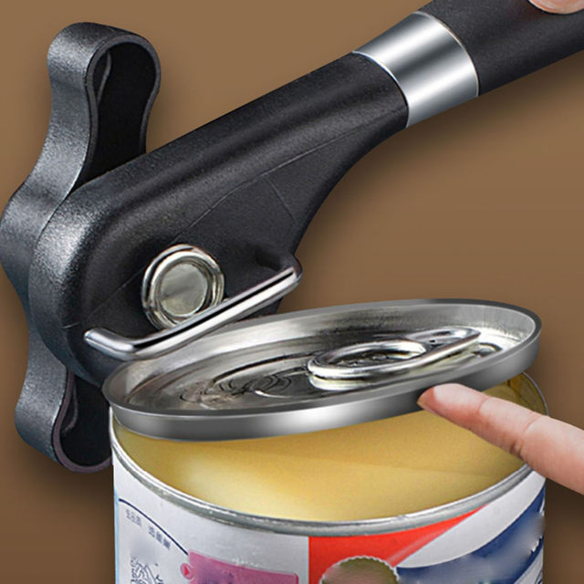 Stainless Steel Can Opener with Smooth Edges and Comfortable Grip Kitchen  Tools Suitable for Arthritis and Weak Hands