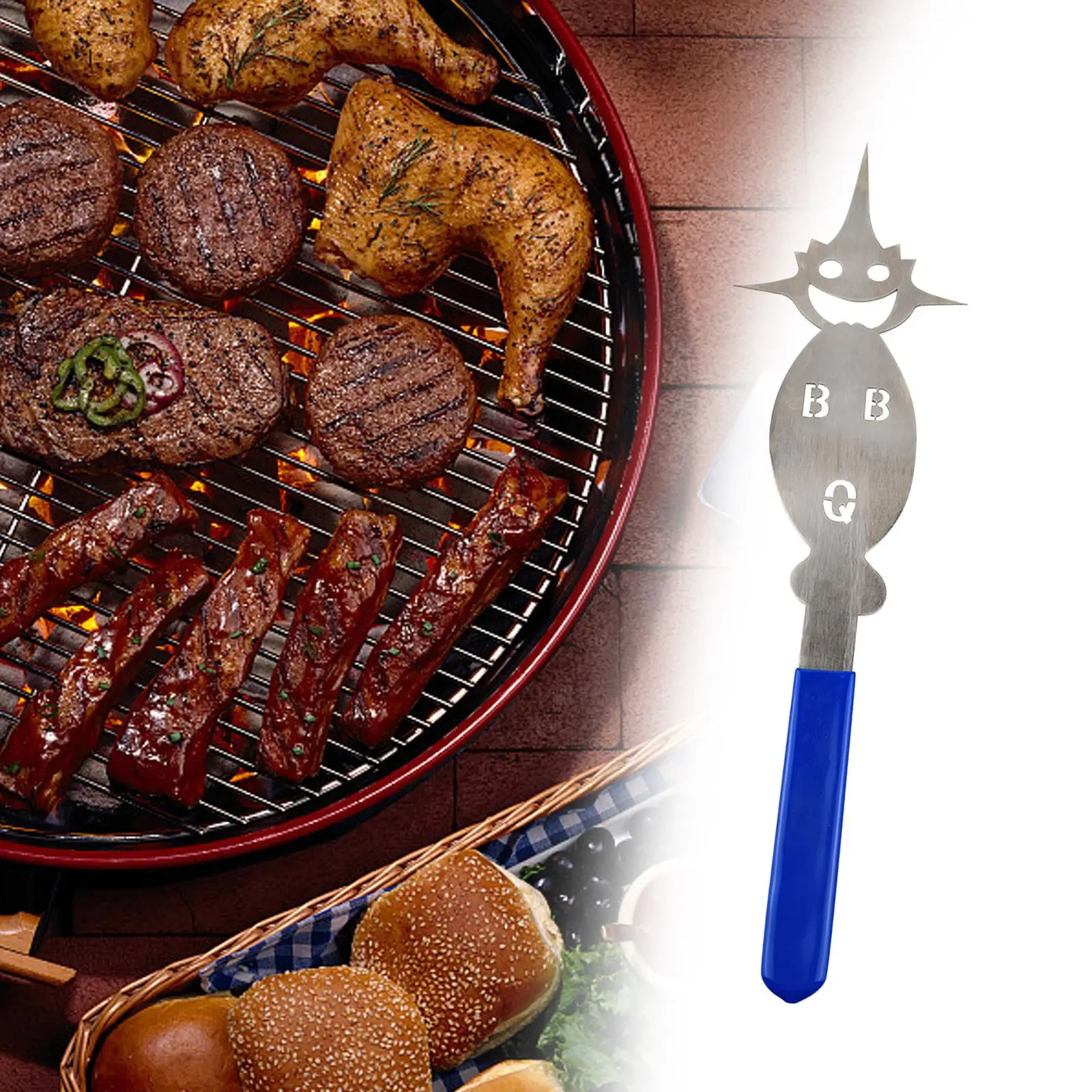 Barbecue Fork Grill Tools Portable Multipurpose Reusable Kitchen Supplies bbq Accessories for Home BBQ Cooking Meat Sausages