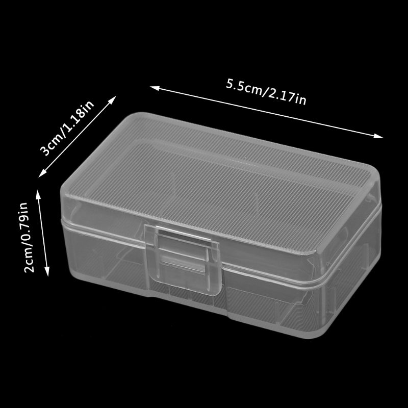 Mini transparent für Koffer halter Aufbewahrung sbox für 1x9V Batterie oder 2x aa Batterie – Detail 6
