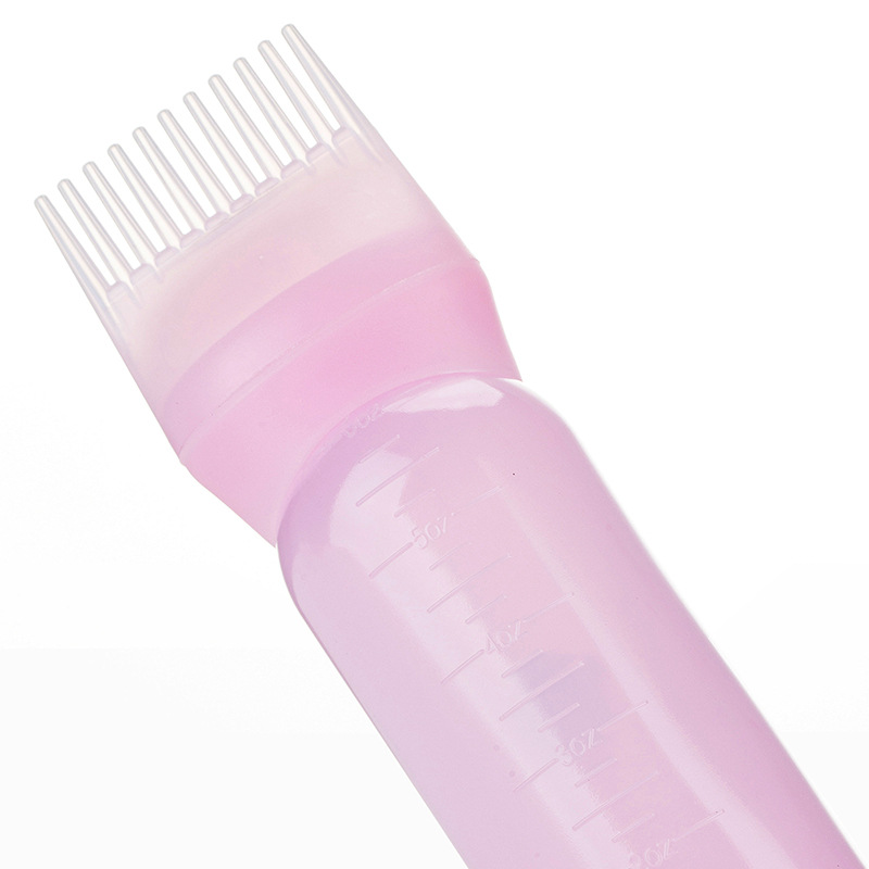 Description Picture 3 of item150ml Multicolor Plastic Hair Dye Refillable Bottle Applicator Comb Dispensing Salon Hair Coloring Hairdressing Styling Tool