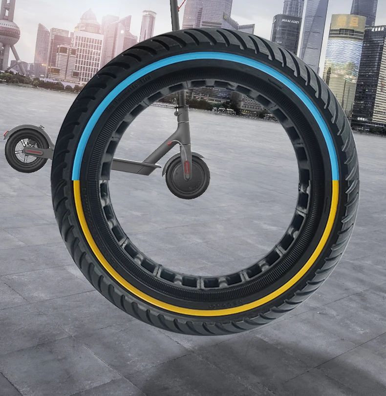 Pair Solid Rubber Tire 8.5" Honeycomb For Xiaomi M365 1S Essential Pro Scooter 