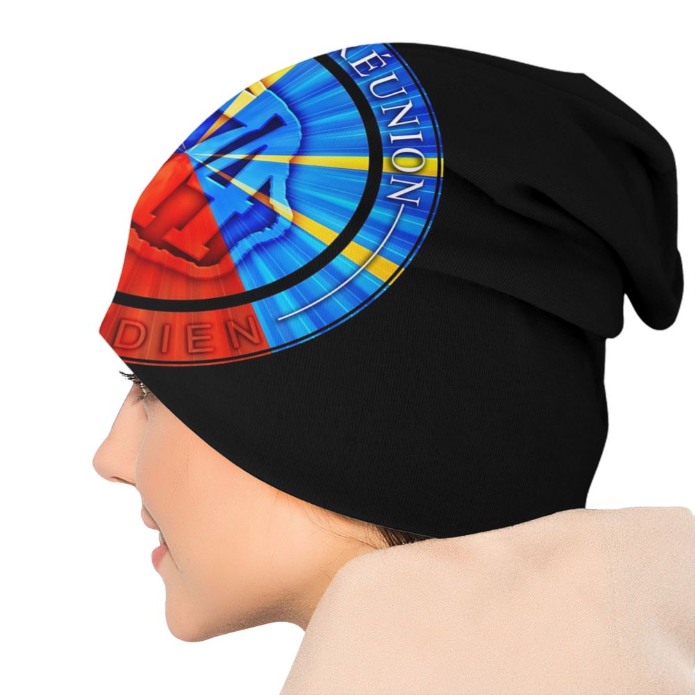 Benutzerdefinierte 974 Reunion Island Signature 7 Maveli R Skullies Beanies Caps Cool Winter Warm Damen Herren Strickmütze Erwachsene Motorhaube Hüte – Detail 17