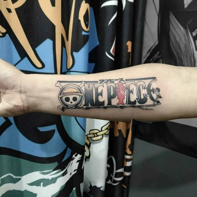 Chapéu de banda desenhada tatuagem temporária anime desenhos animados tatto  impermeável falso tatoo adesivo preto corpo da cintura arte para mulher -  AliExpress