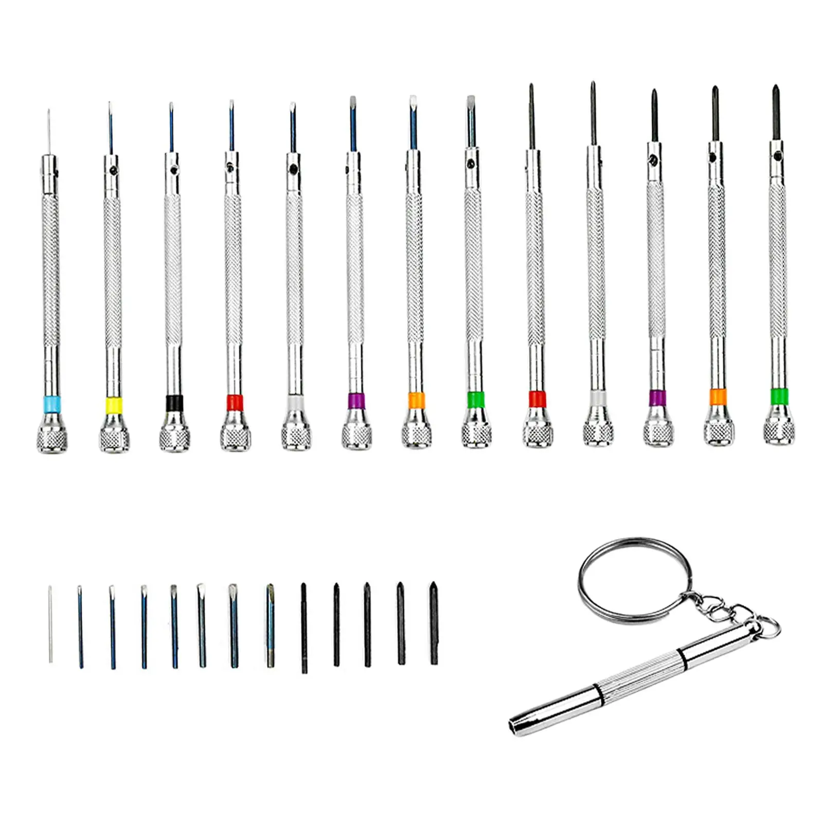 13 Pieces Watch Repair Screwdriver Set Premium Mini Watchmaker Home Sturdy for Watch Electronices Laptop Jewelers Repair Parts