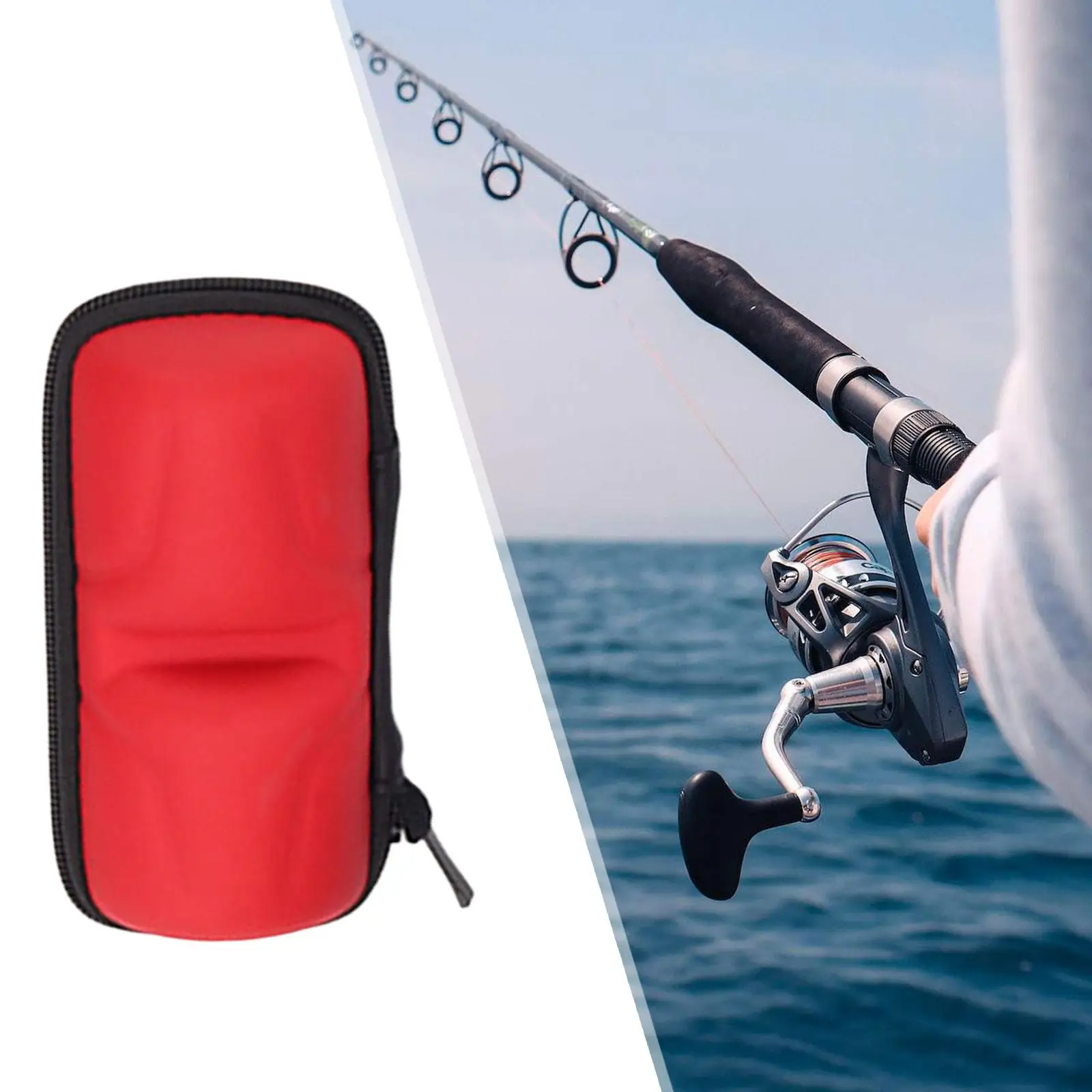 Fishing Reel Line Wheel Bag Shockproof Boxes Protective Case for Water Drop Wheel Baitcasting Reel Raft Reel Spinning Reel