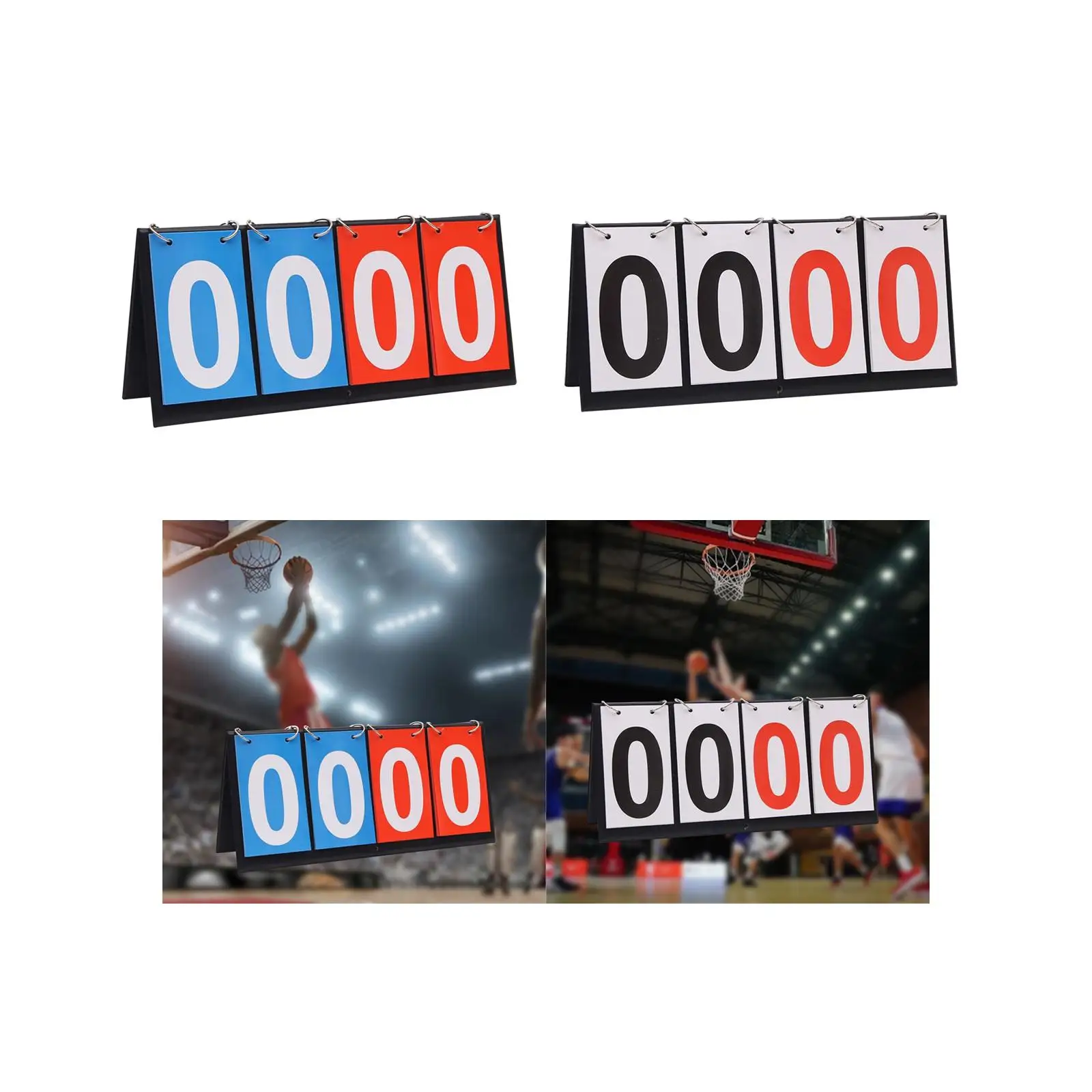 Tabletop Scoreboard Desktop Score Counter Scorekeeper Score Keeper for Outdoor Sports Team Games Volleyball Pingpong Ball Tennis