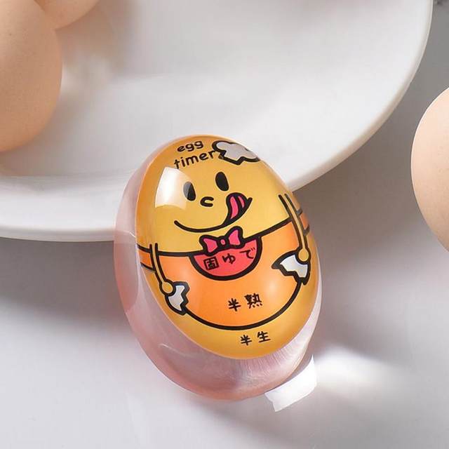 Egg Timer Reusable Easy To Use Food Grade No BPA Safe Boiling Eggs Silicone  Lightweight Soft Hard Boiled Kitchen Gadget - AliExpress