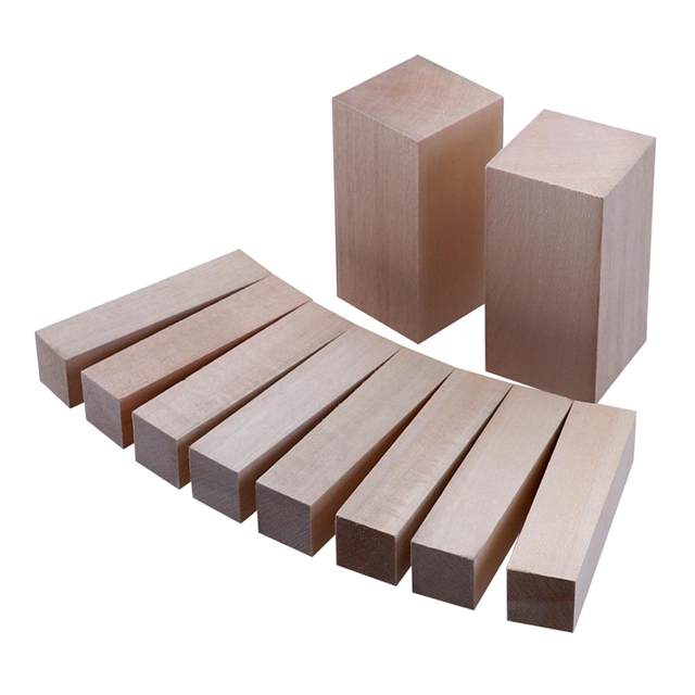 10pcs Basswood Carving Blocks Unfinished Wood Blocks Linden Hand Carving  Turning Blanks Wood Whittling Kit For Kids Adults - Wood Diy Crafts -  AliExpress