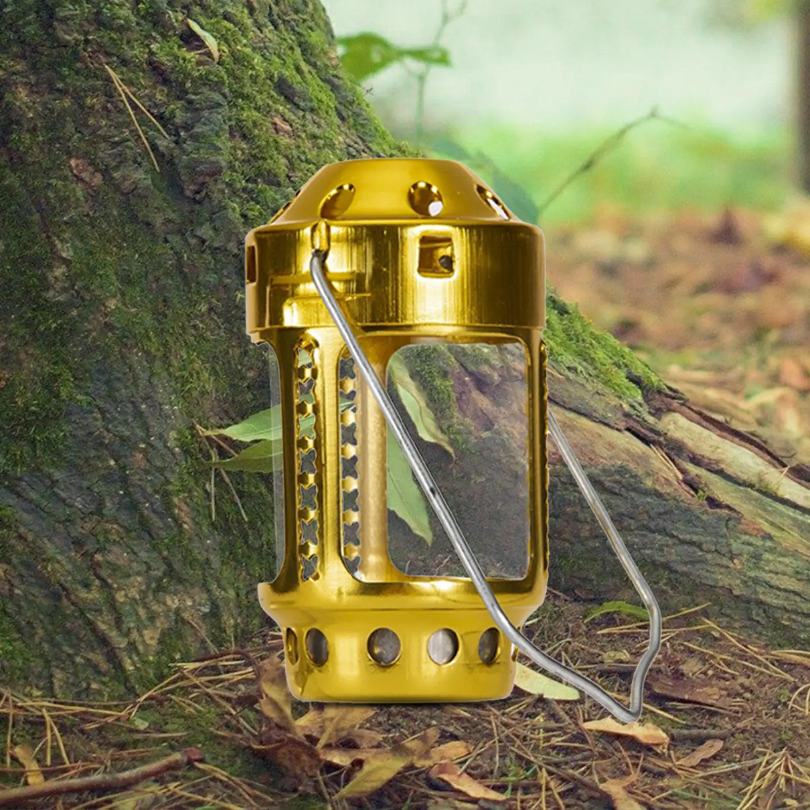 Aluminum Alloy Tealight Holder Hanging Lantern Decorative Tent Lamps for Camping