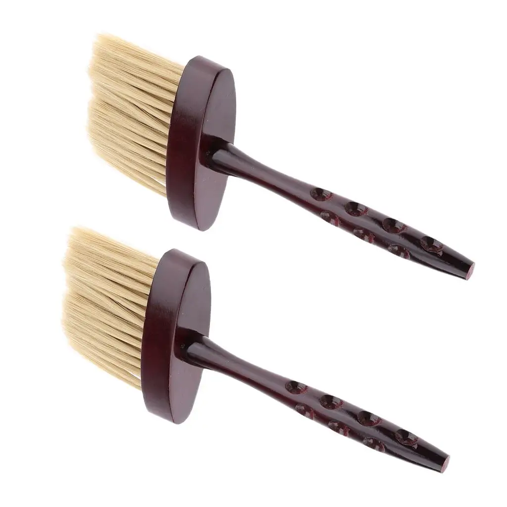 Professional Hair Cutting Neck Duster Wood Handle for Hair  Barber