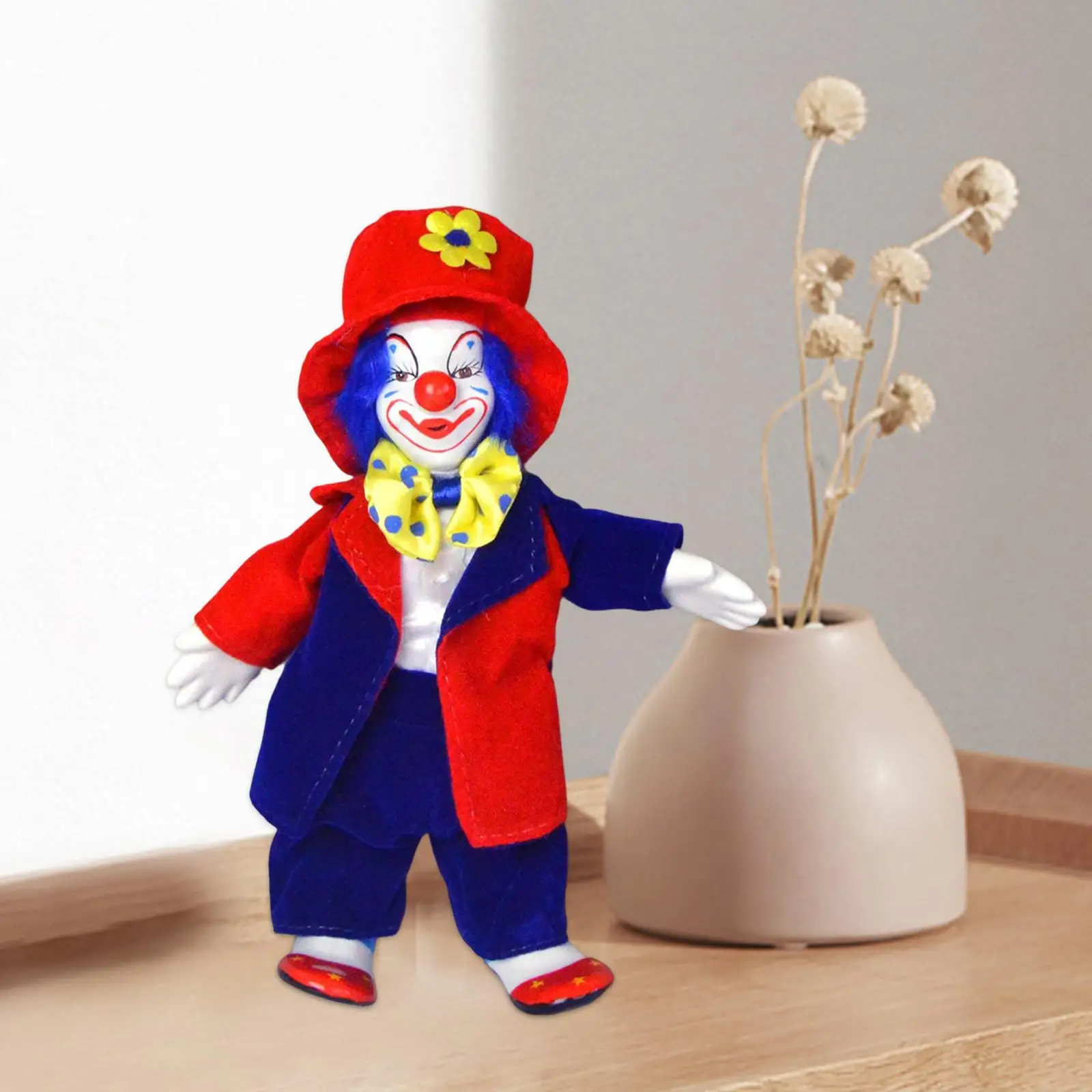 18cm Clown Doll Dolls Model Toy Collectible Arts Crafts for Birthdays Gift