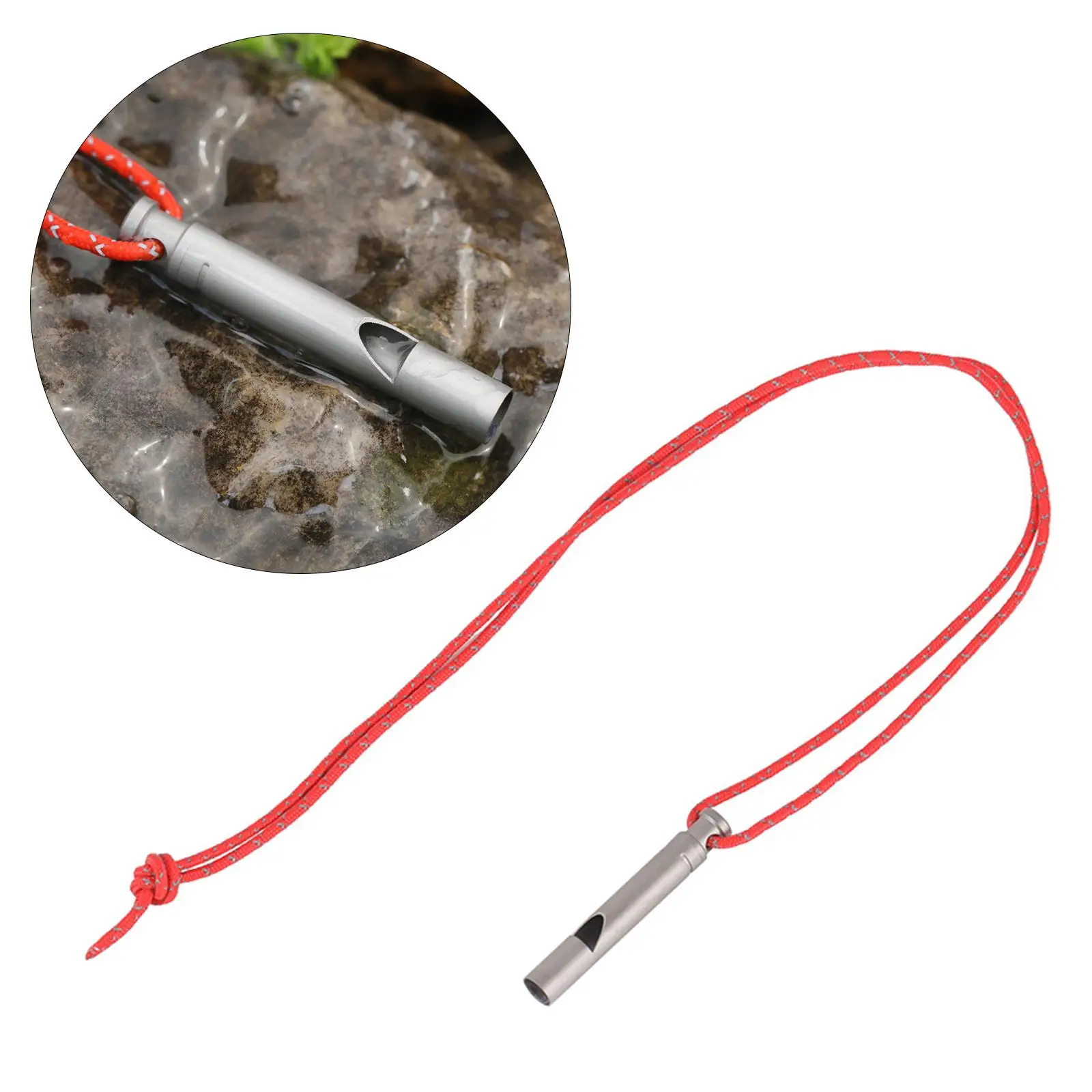 High Boom Emergency Whistle with Cable Kit for Hiking, Camping And Exploring