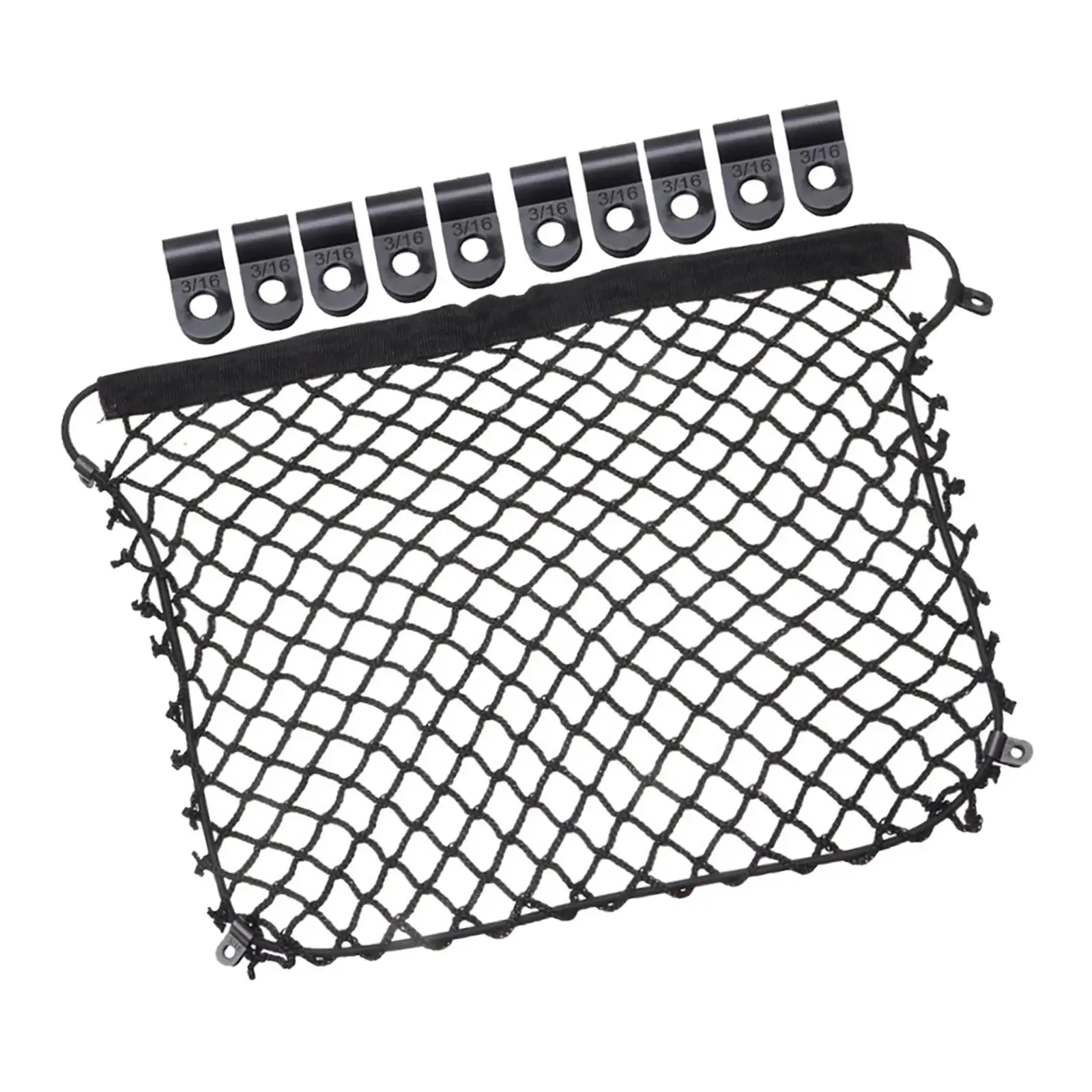 Motorbike Cargo Net with 10 Fixing Clips Lid Mesh for F 800 GS
