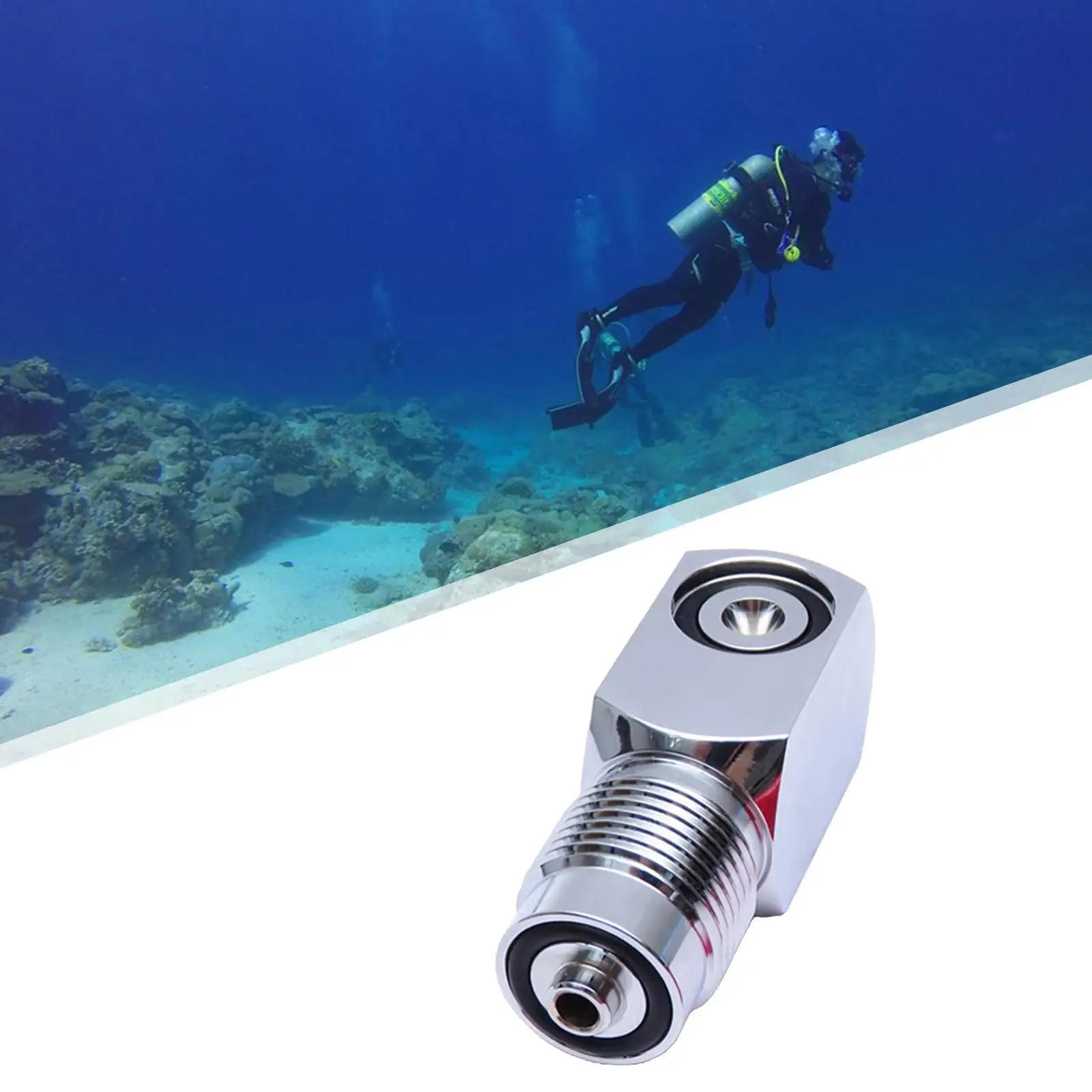 High Pressure Scuba Diving Adaptor Breath Accessories Head Tube Dive Clamp