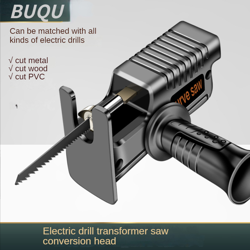 Säbelsäge Adapter Elektrische Bohrer Geändert Werkzeug Holz Cutter Maschine mit BladesElectric bohrer änderung werkzeug teile – Detail 5