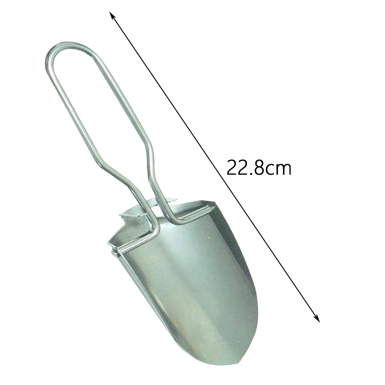 Stainless Steel Foldable Garden Shovel with Storage Bag Mini Folding Trowel Garden Tools for Planting Courtyard Farm Lawn Hiking