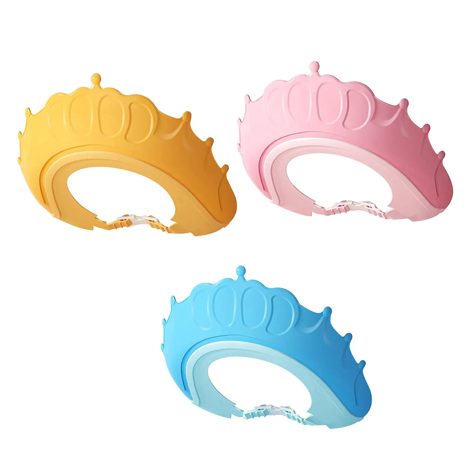 Lightweight Baby Hair Wash Hat Soft Shampoo Hat Ear Protectors Waterproof Shield Shower Caps Adjustable for Children Boy Girls
