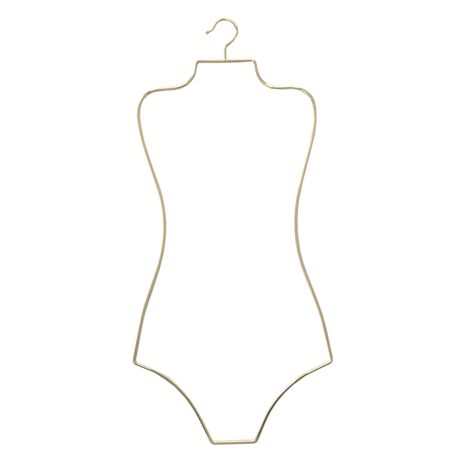 Wire Body Shape Display Hanger Bikini Dress Clothes Storage Metal Rack for Child Unisex Windows Closet Cloakroom