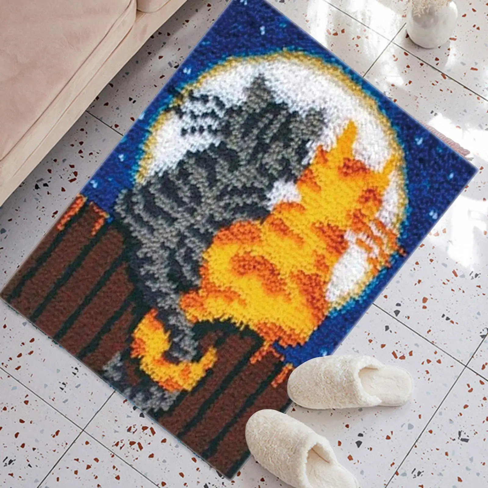 Carpet Making Kit DIY Rug Carpetwork Home Decoration for Home Adults