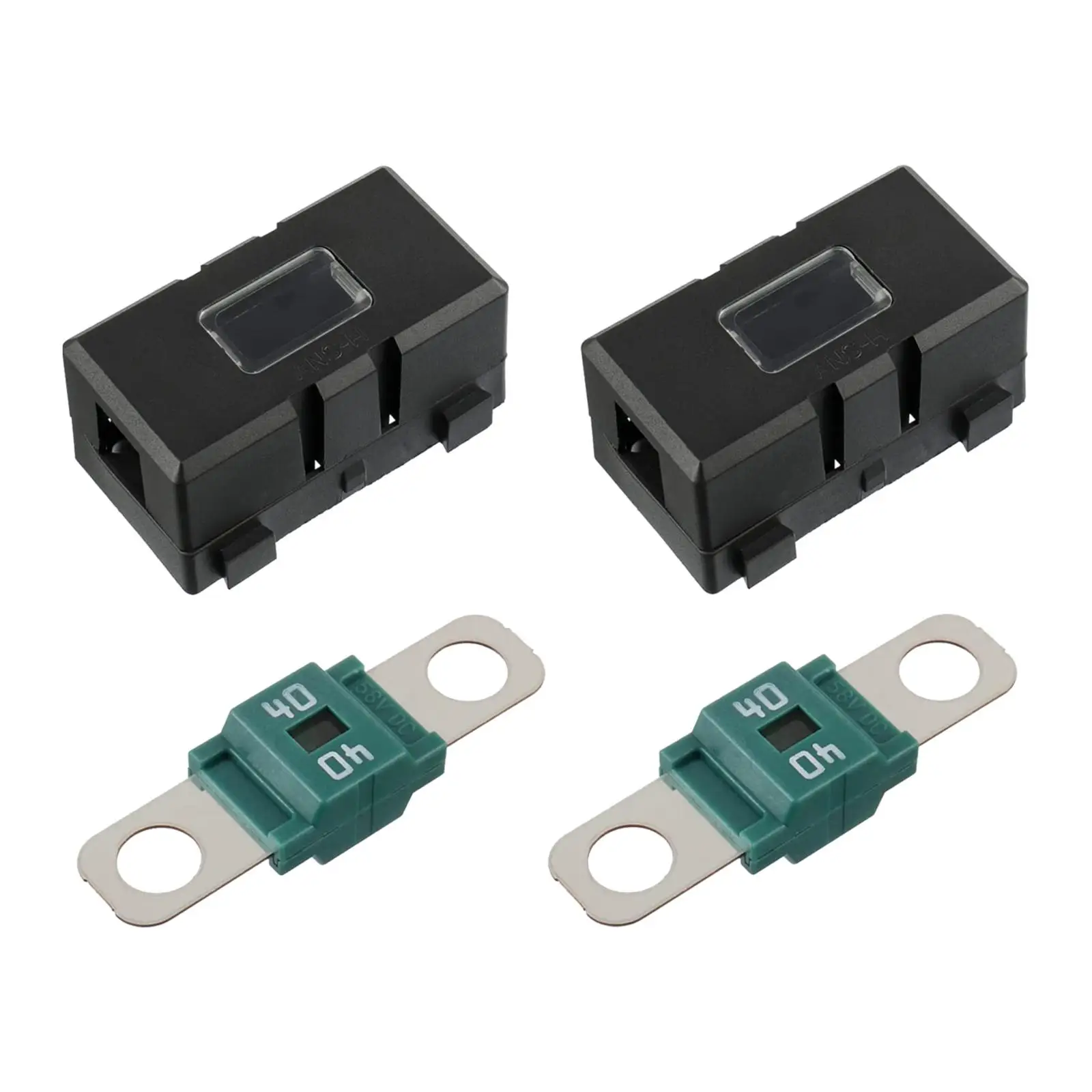 car Fuse Holder Resistant High Temperature 200A Max PA66 for Fuses Passenger Cars Agricultural Machinery Trucks