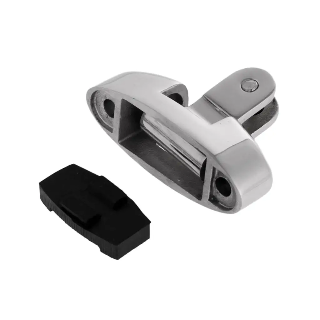 316 Marine Grade Stainless Steel Boat  Top Fitting Swivel Deck Hinge with Rubber Pad 2.75 x  x 1.77inch