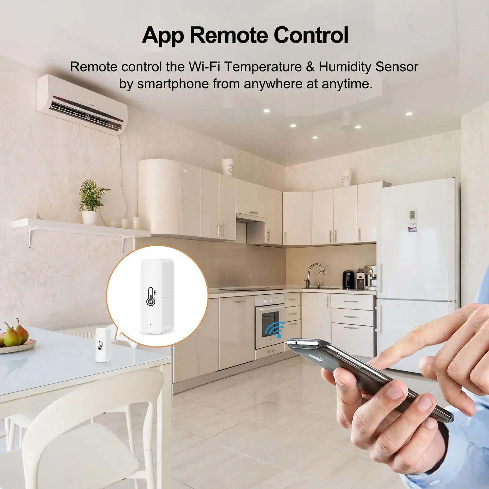  Switch  Temperature Humidity with Sensor, with Alexaa/Googlee Home
