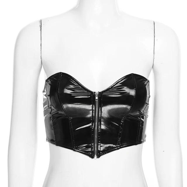 Sem Mangas Fora Do Ombro Veludo Moda Sexy Espartilho Colheita Tops Colete  Feminino Roupa Interior Backless Bustier Top Sólido Push Up Tank Top X0823  De $68,05