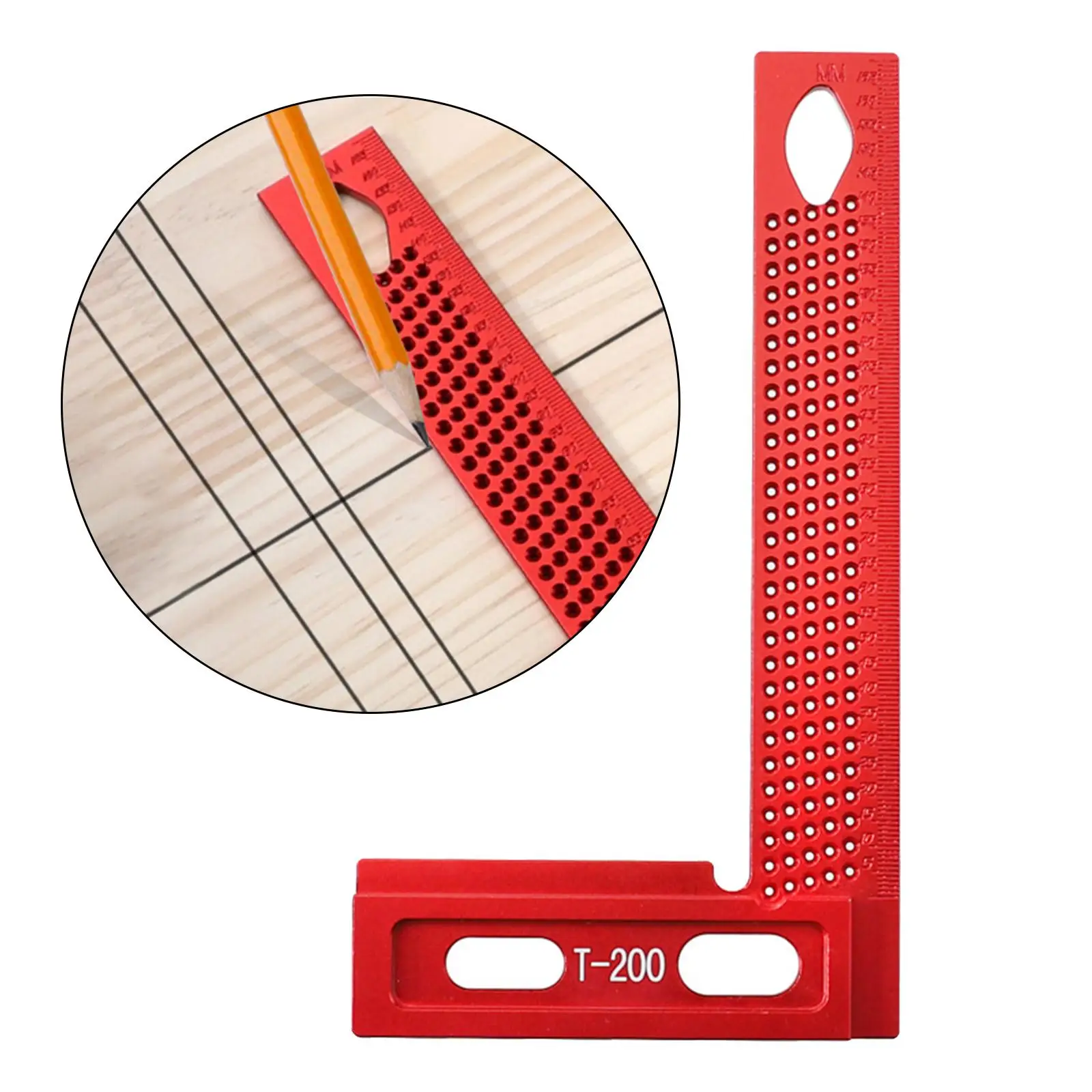 Woodworking Scriber Woodwork Hole Scribing Gauge Square Scriber Mark Measurement Precision Right Angle Ruler Woodworking Tool