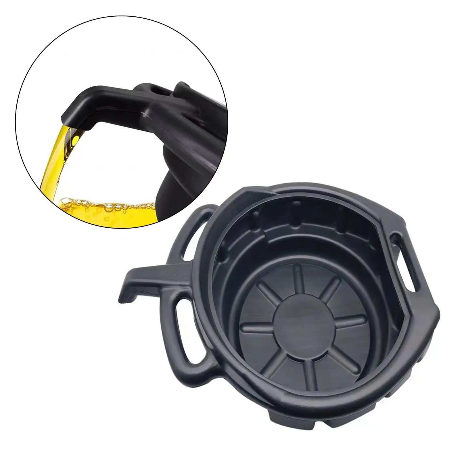 Oil Drain Container Can 10L Oil Trip Tray for Car Fuel Fluid Workshop