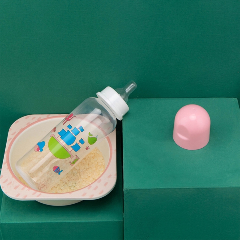 Schöne-design Baby Milch Flasche Baby Fütterung Flasche 250ml Kapazität Standard-auslauf PP Material Baby Flasche 7-zoll Höhe A2UB – Detail 6