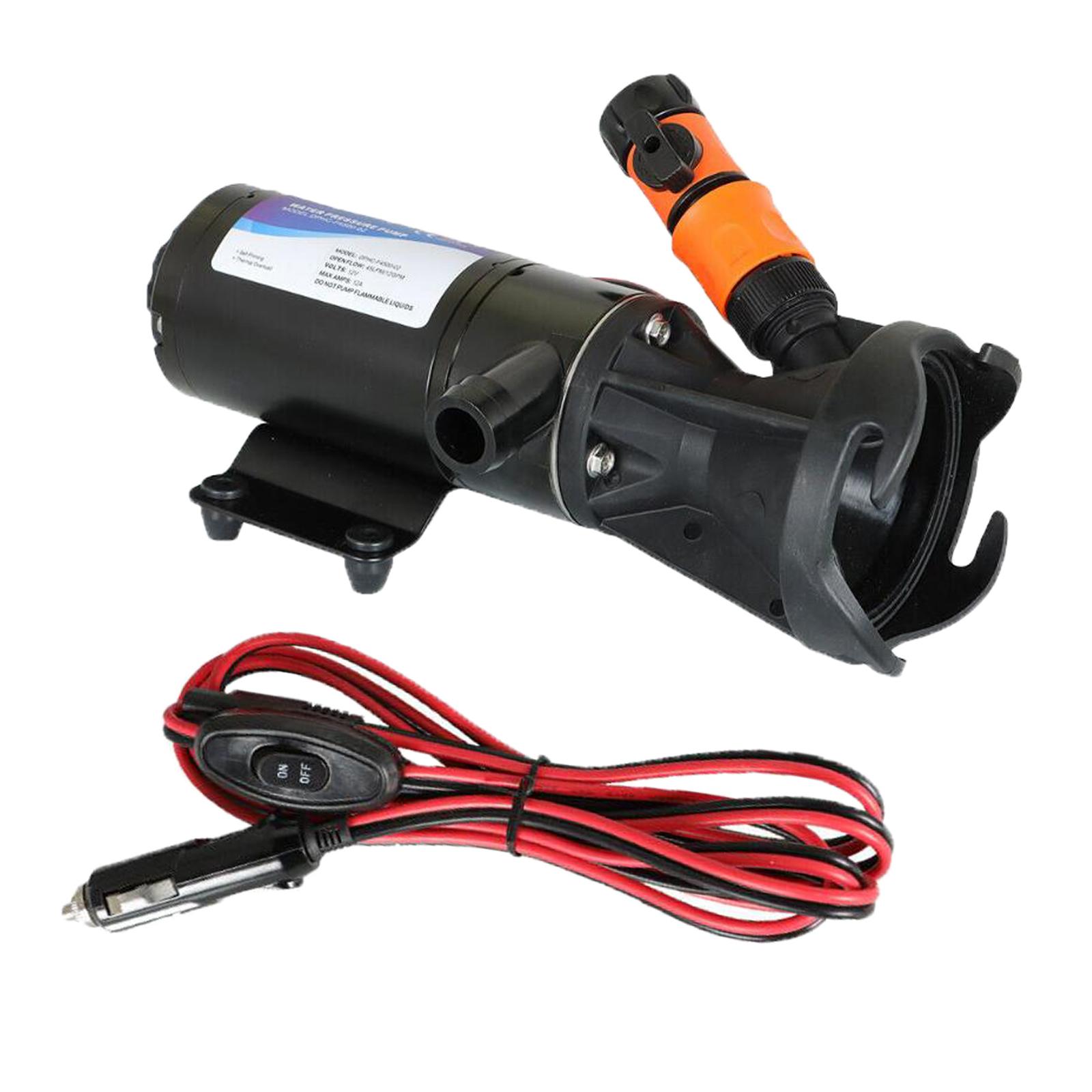 Waste Water Pump Quick Release Waste Processing Sewage Pump 12V DC Motor RV Macerator Pump for Vehicle Trailer Boat Camper