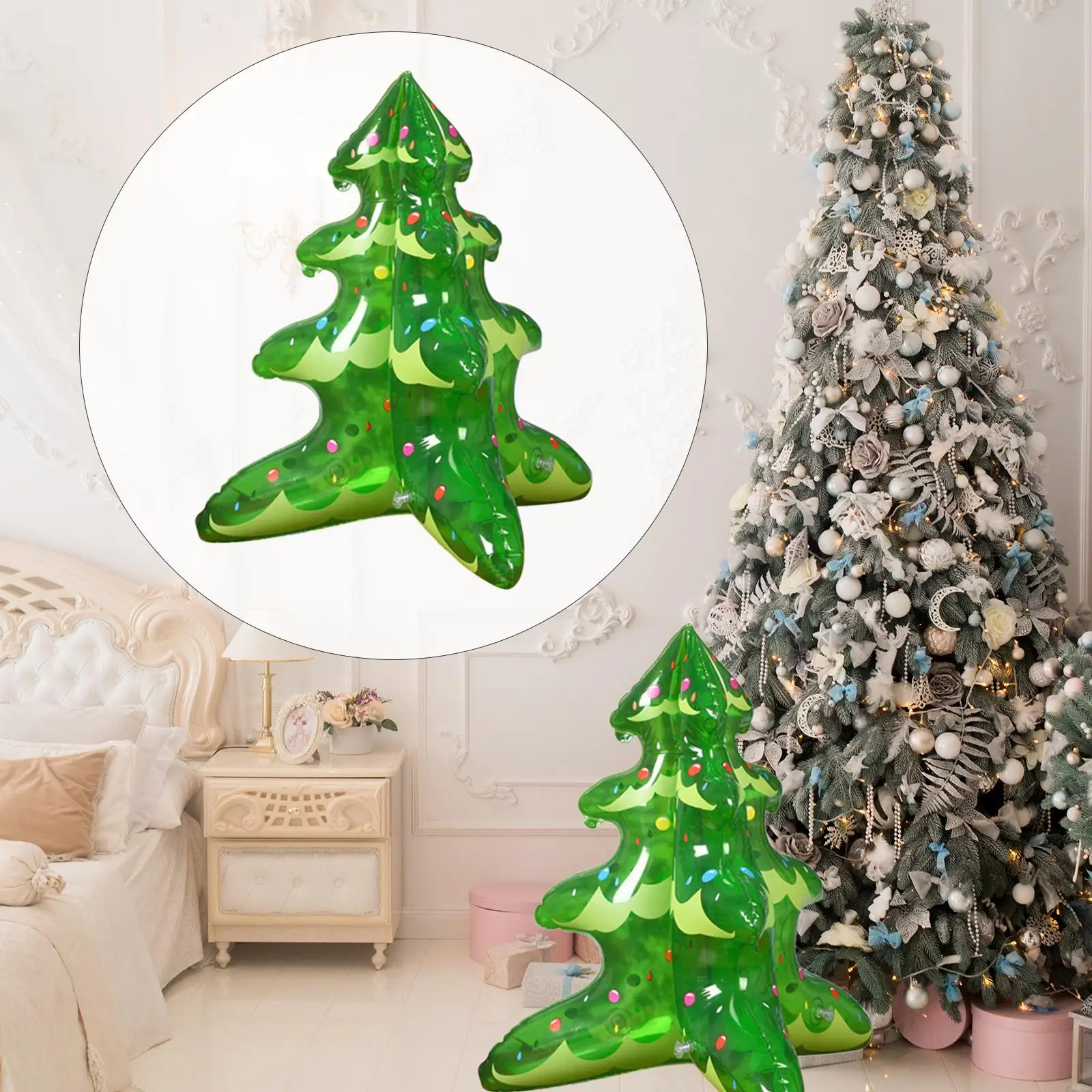 Mini Christmas Tree Family Low Small Inflatable Christmas Tree Toy for Party Ornament Outdoor Christmas Decoration Bar Shop