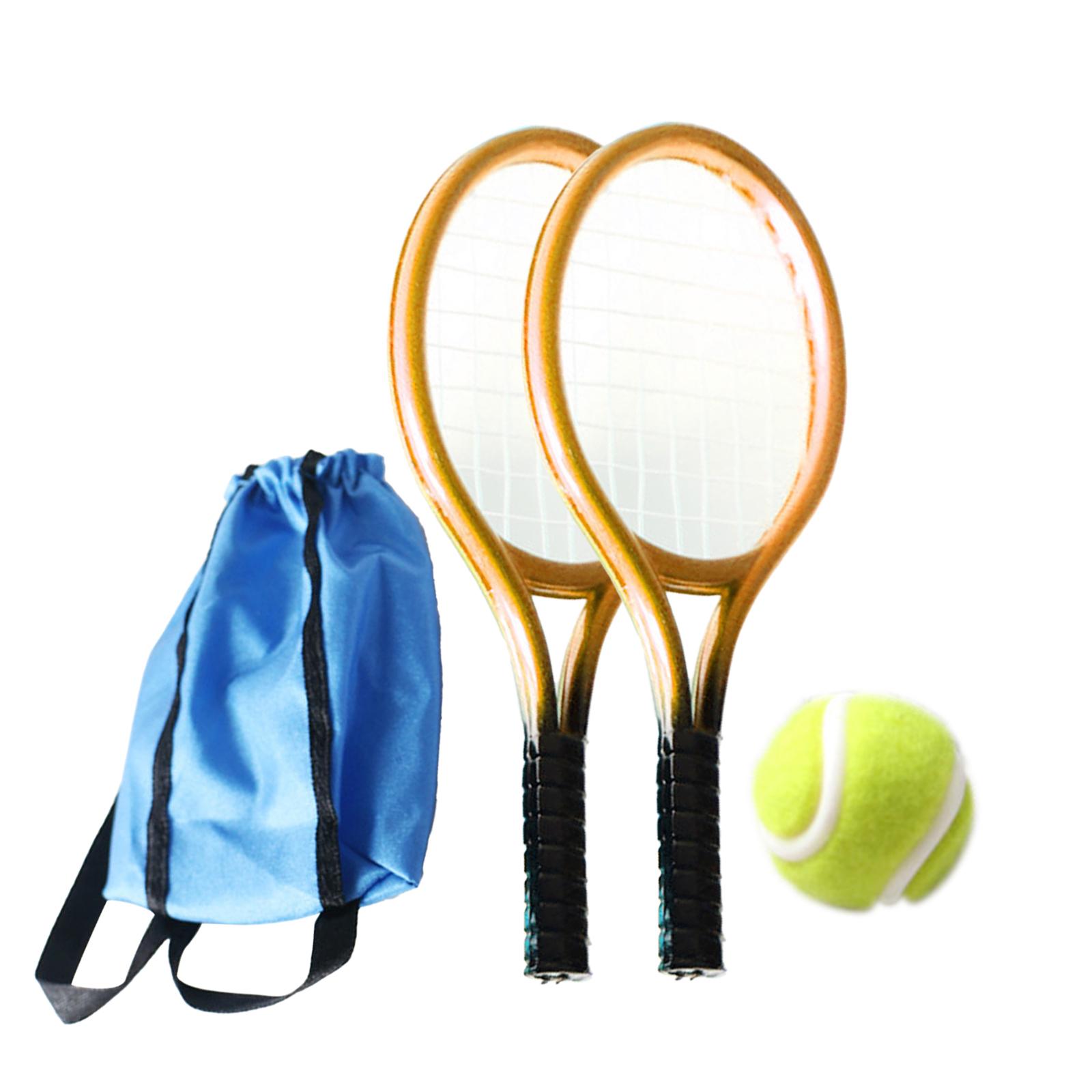 Mini Tennis Racket and Ball Set Crafts Cake Topper 1:12 Miniature Tennis Kit