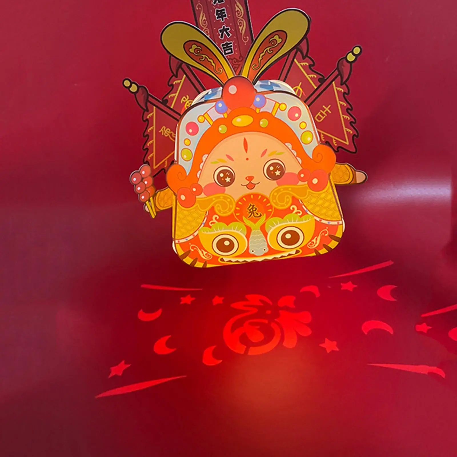 DIY Rabbit Lantern Making Material Spring Festival Props Lamp Light Ornament