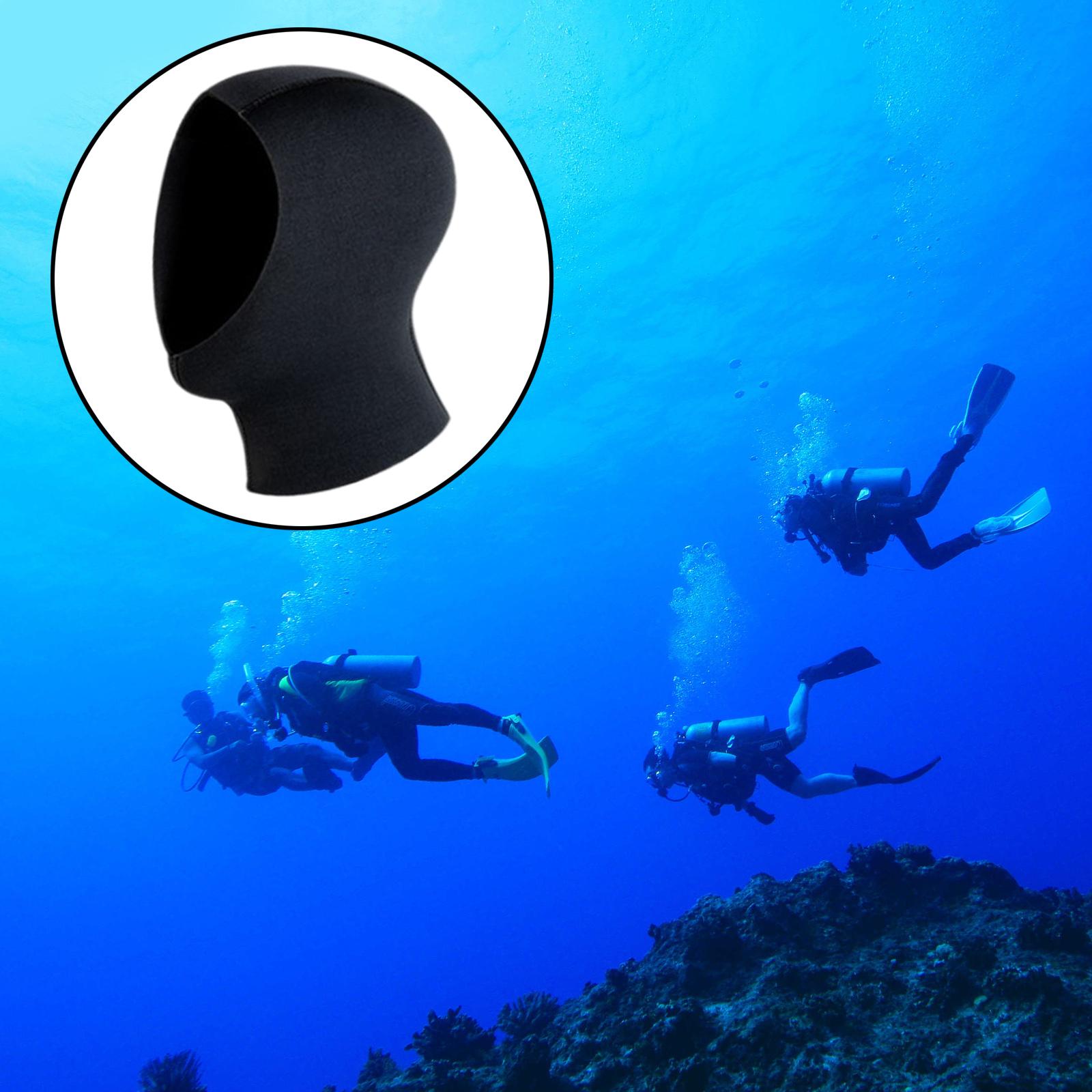 Dive Wetsuit Hood Snorkeling Hat Head Cover Beanie Underwater Spearfishing