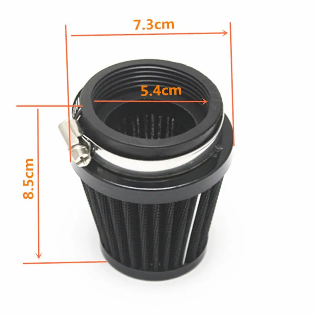 Motorcycle ATV  Bike Scooter Pod Universal Cone Air Filter 54mm