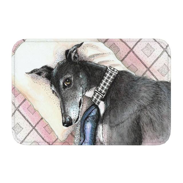 Winter Hound Front Door Mat Indoor Quick Dry Greyhound Whippet Sighthound  Dog Doormat Floor Bathroom Entrance Rug Carpet - AliExpress