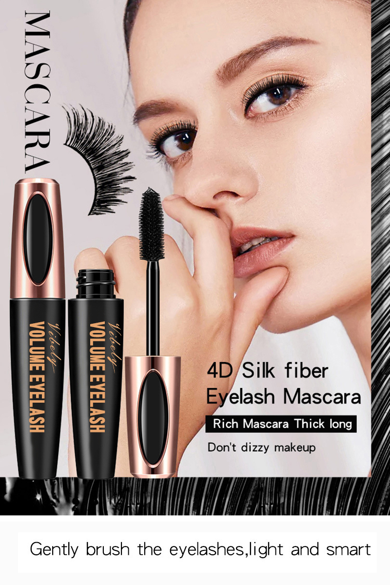 Best of VIBELY Mascara 4d Eyelashes Curling Lengthens Black Thick Lashes Waterproof Original Product Beauty Female Makeup Big Eye Bright Reviews & Tips