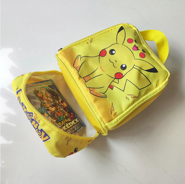 Pikachu Backpack Snack, Pokemon Lunch Bags