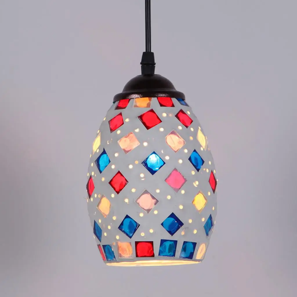 Vintage Colorful Ceiling Pendant  Chandelier Shade Lampshade#3