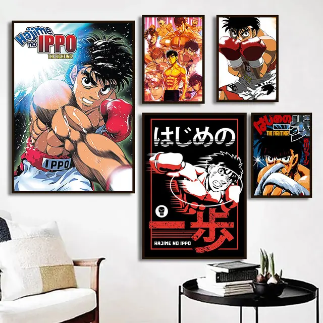 Japão Dos Desenhos Animados Anime Hajime no Ippo Personagens Imagens Para  Sala de estar Comic Art Home Wall Decor Pintura Canvas Print Posters -  AliExpress