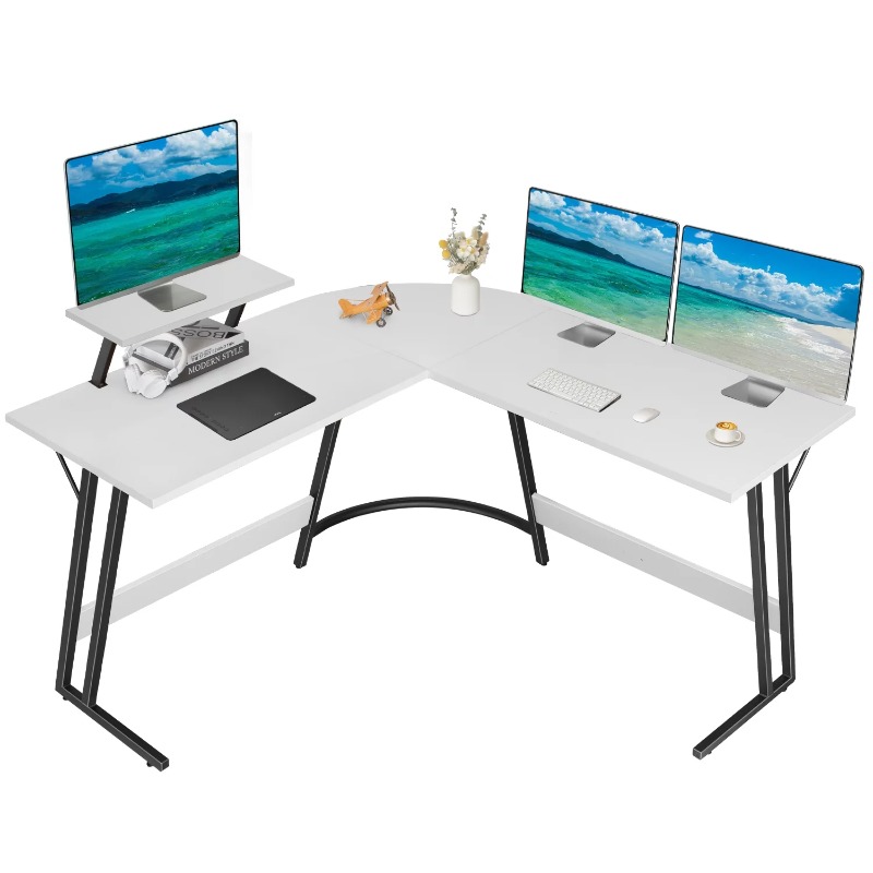 Description Picture 3 of itemHome Office Writing Desk Modern L-Shape Computer Desk, White
