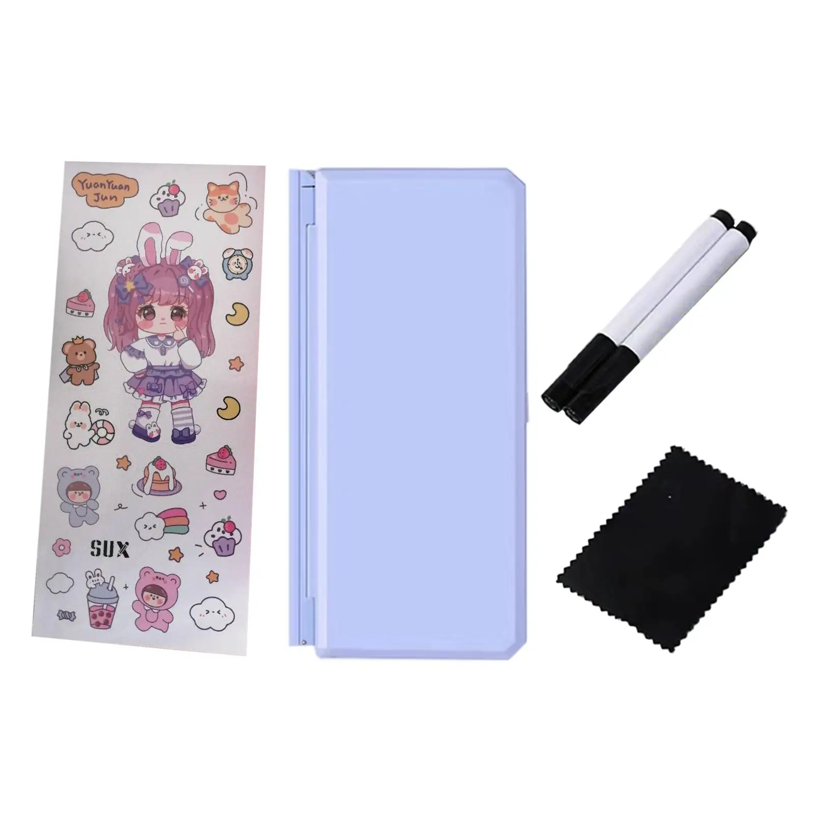 Pencil Case Reading Rack Cute Stationery Organizer Box for Tape Ruler