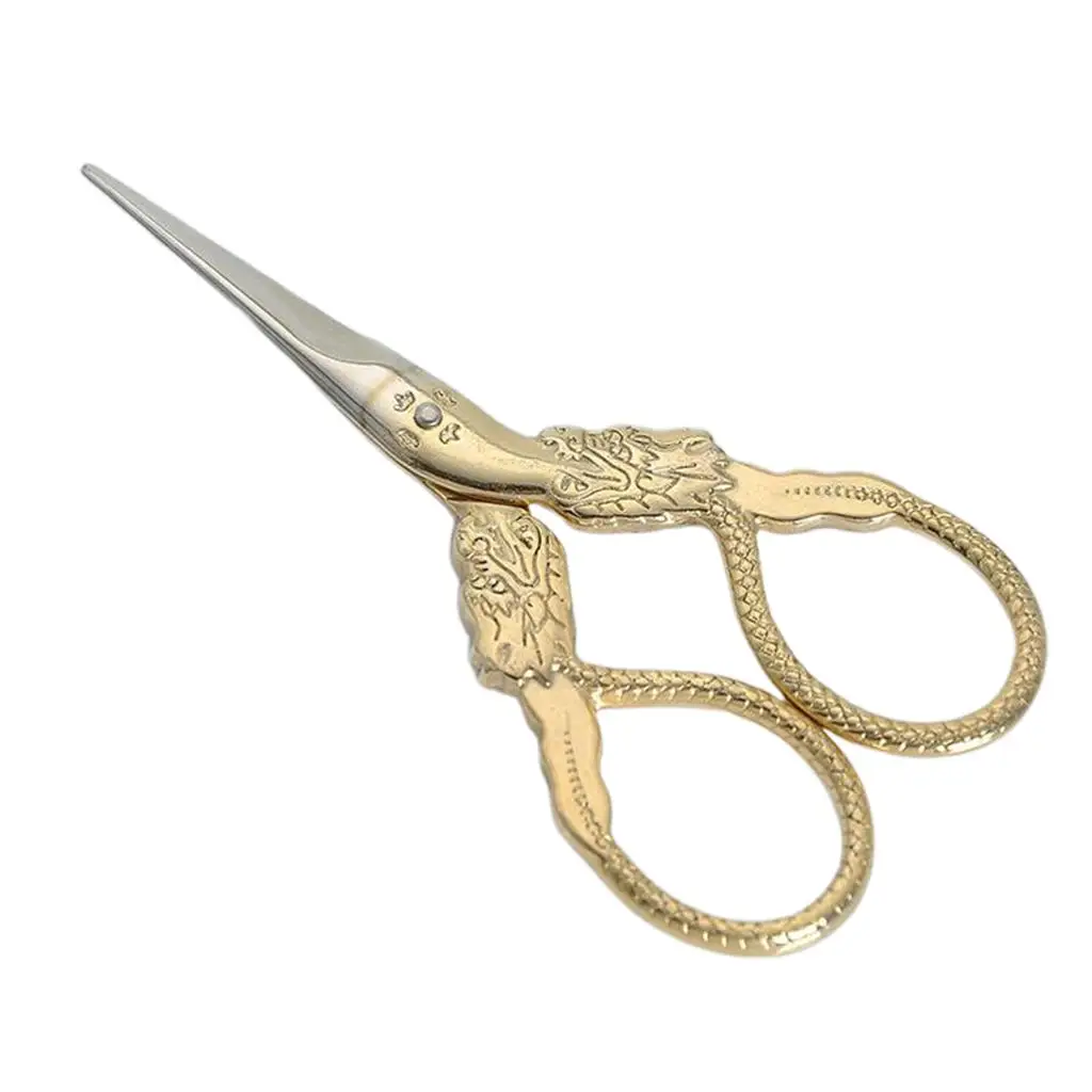 Dragon Pattern Handle Tailor Sewing Scissors for Embroidery  Stitch